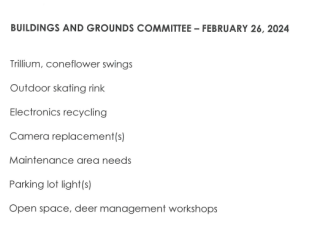 Buildings and Grounds Agenda